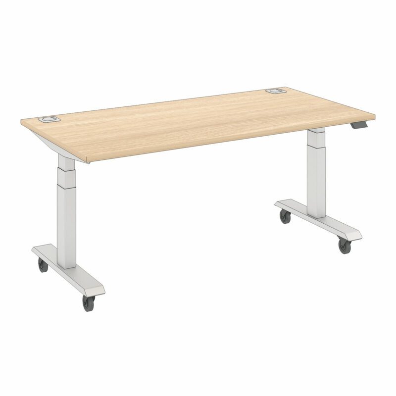 Progress Plus - Electric Height Adjustable Rectangular Desk on Castors - Image 2
