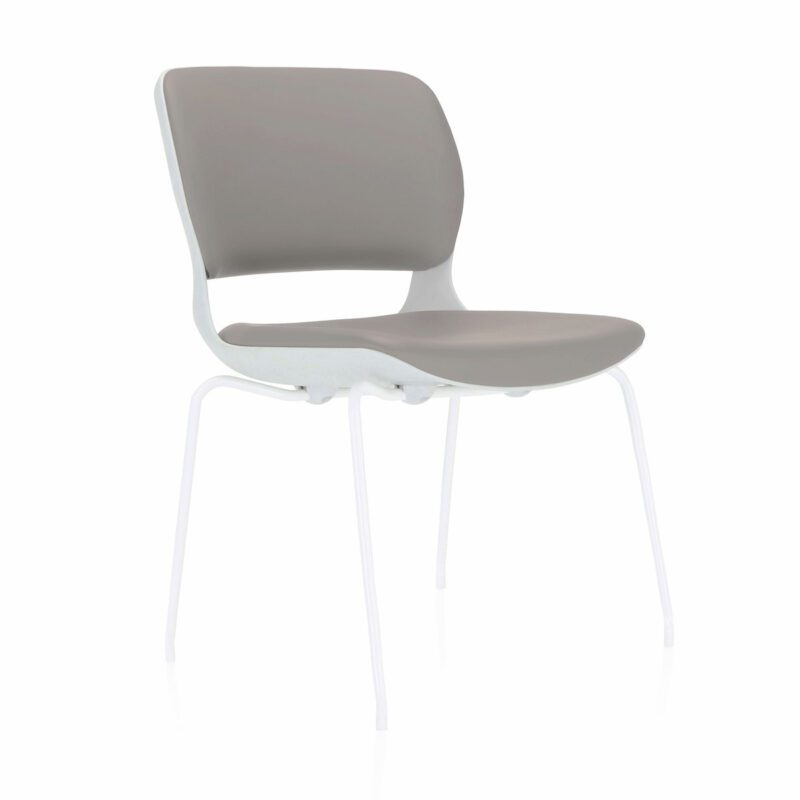 Ace Meeting Chair on White 4 Legged Frame