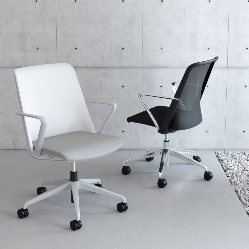 Breeze Grey Mesh Back Chair - Image 2