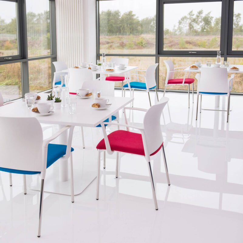 Leola Meeting Chair on 4 Legged Frame with Seat Pad - Image 3