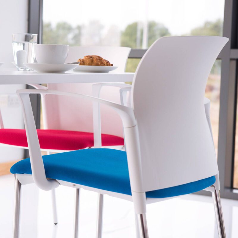 Leola Meeting Chair on 4 Legged Frame with Seat Pad - Image 2