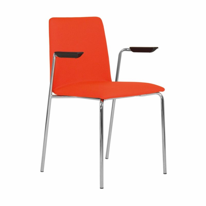 Multiply 4 Legged Wooden Shell Armchair Fully Upholstered