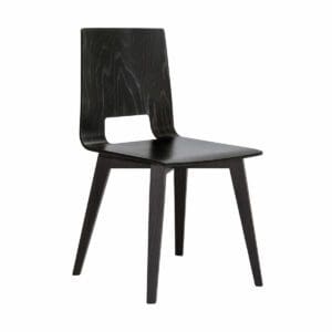 Multiply Wooden Shell Chair on Wooden Legs with Open Back