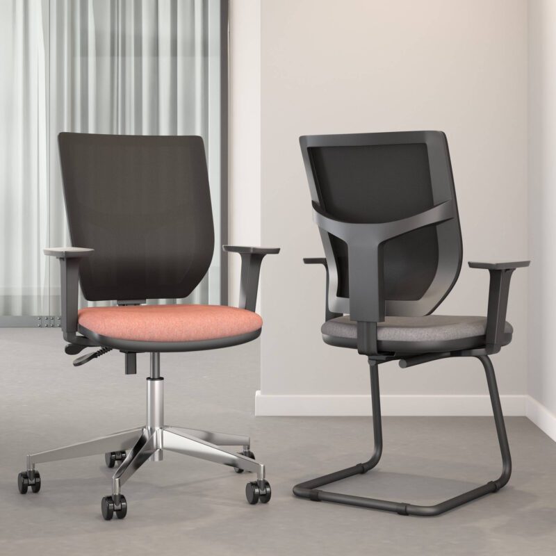 Team Plus Mesh Cantilever Chair - Image 2