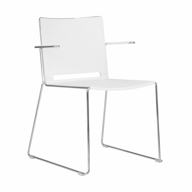 Vice Versa Sled Armchair with Plastic Shell