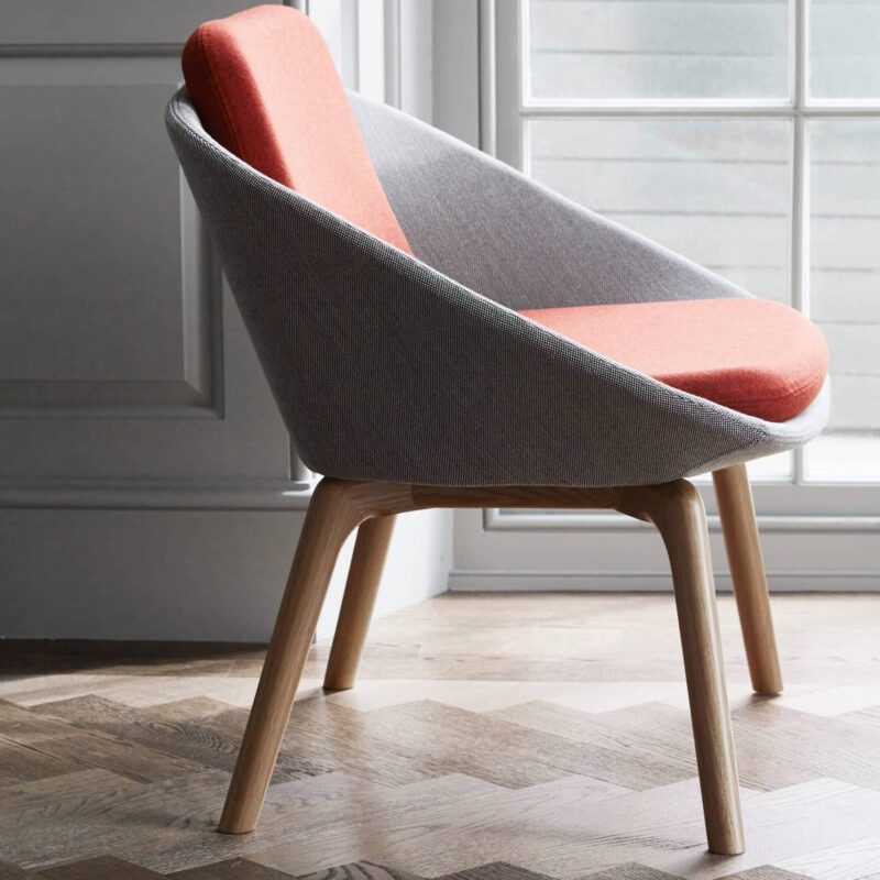 DISHY WOOD Low Back Chair - Image 6