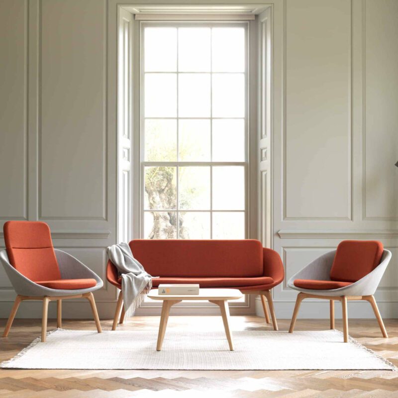 DISHY WOOD Low Back Chair - Image 2