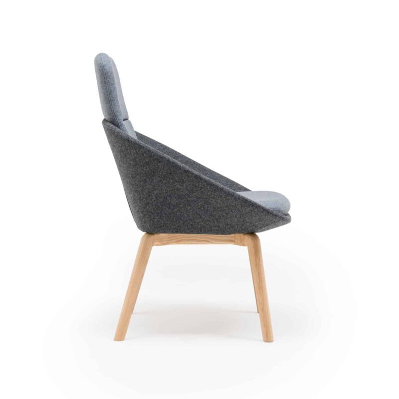 DISHY WOOD High Back Chair - Image 3