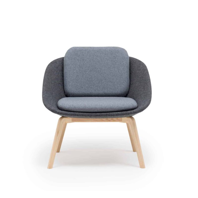 DISHY WOOD Low Back Chair - Image 5