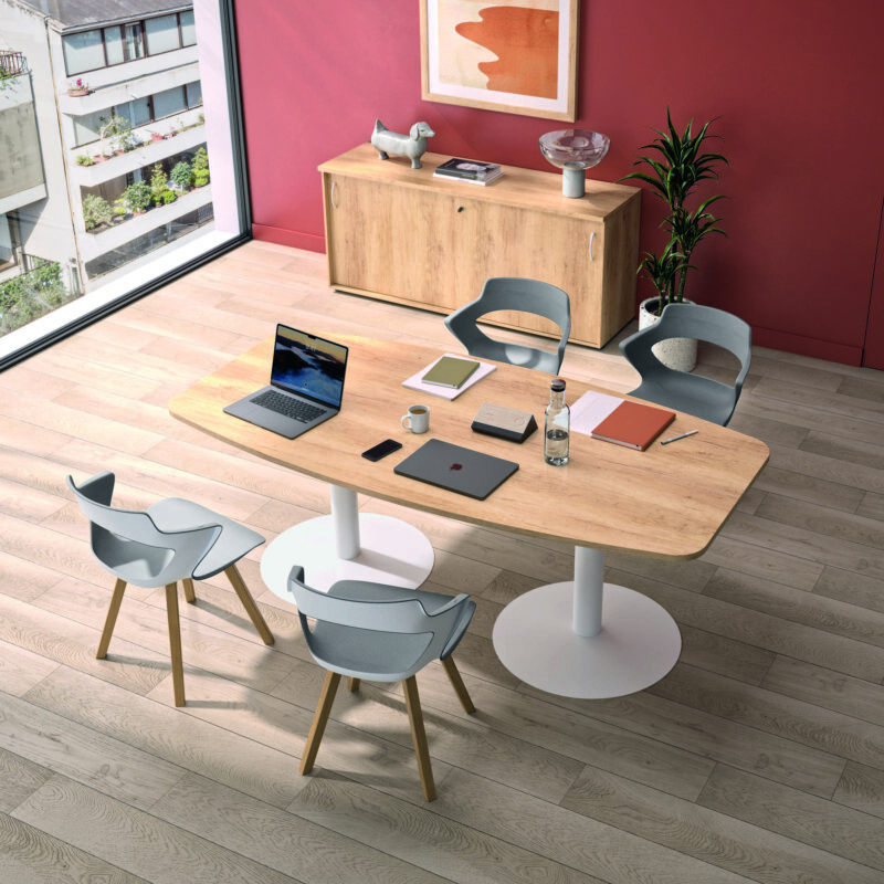 Ensemble Barrel Shaped Meeting Tables
