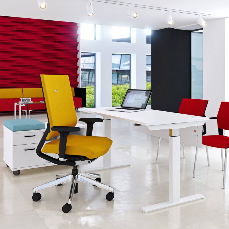 Progress - Gas Height Adjustable Rectangular Desk - Image 3