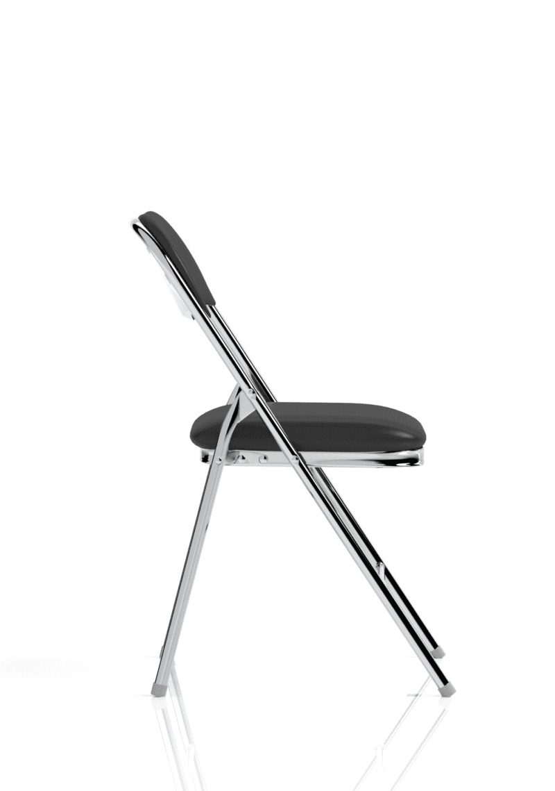 Sicily Black Polyurethane Folding Chair - Image 16