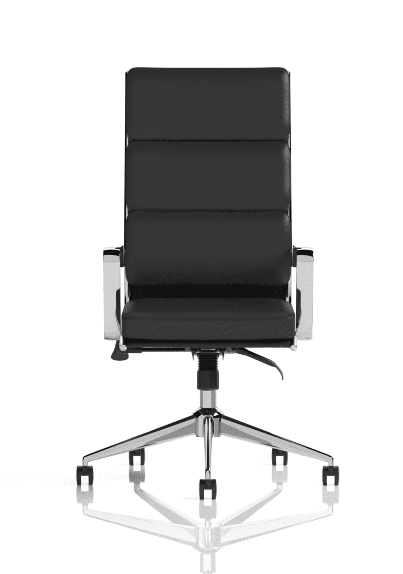 Savoy High Back Executive Black Leather Office Chair with Arms - Image 3