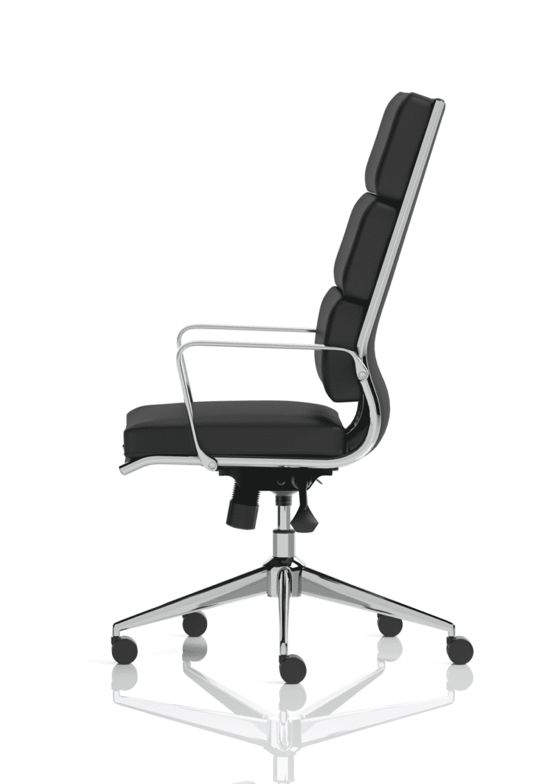 Savoy High Back Executive Black Leather Office Chair with Arms - Image 5