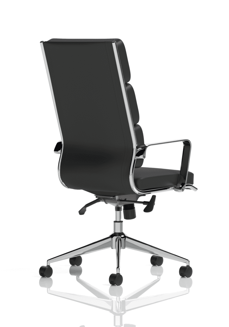 Savoy High Back Executive Black Leather Office Chair with Arms - Image 8