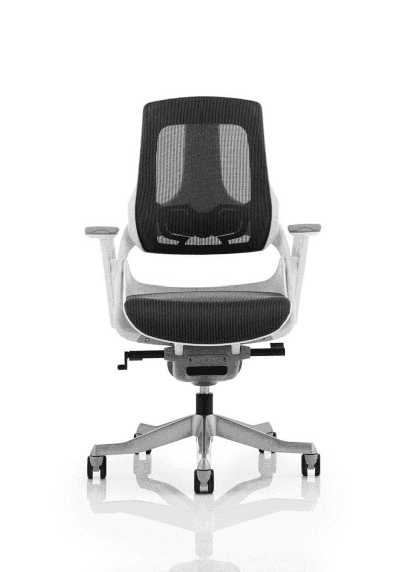Zure High Back White Shell Executive Office Chair with Arms - Image 20