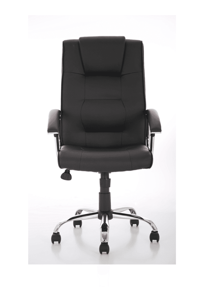 Thrift High Back Executive Black Leather Office Chair with Arms - Image 2