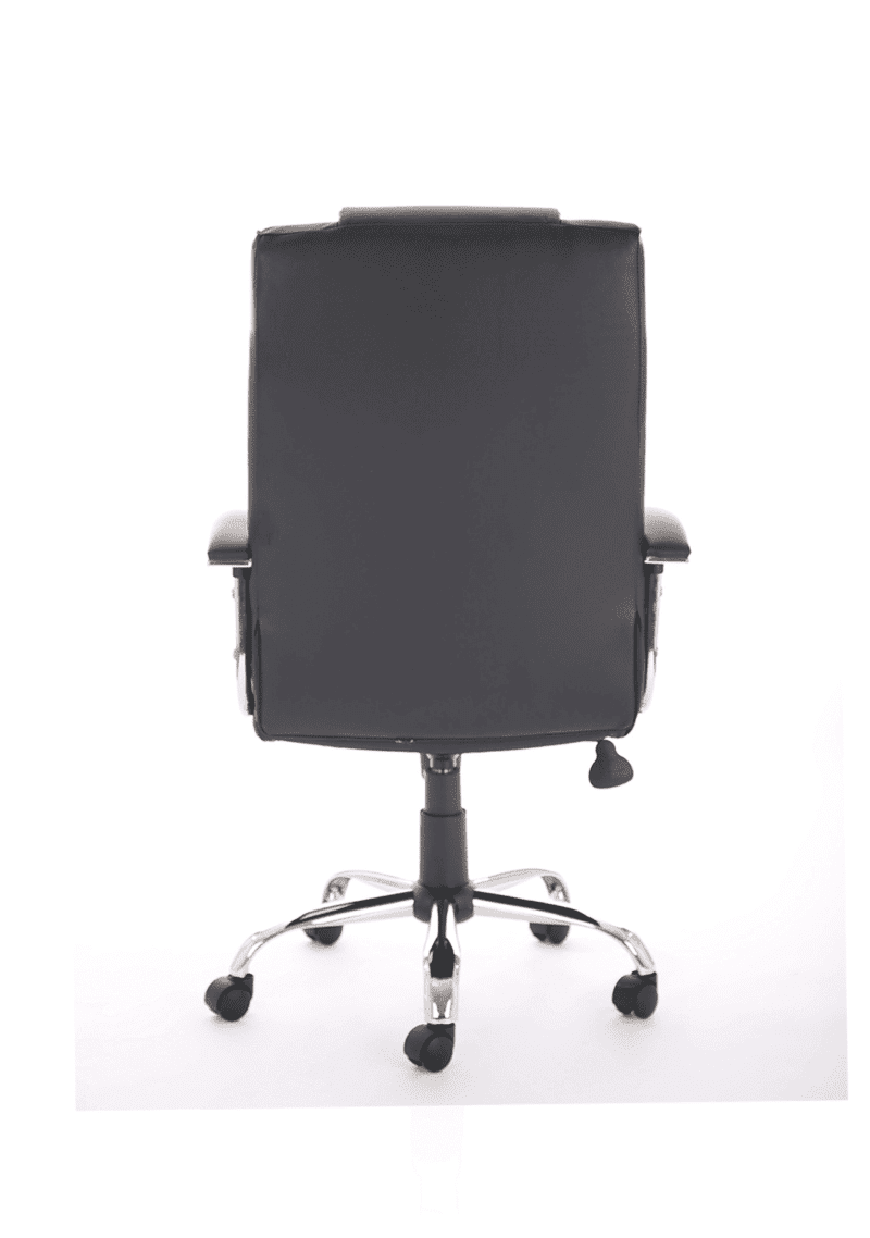 Thrift High Back Executive Black Leather Office Chair with Arms - Image 3