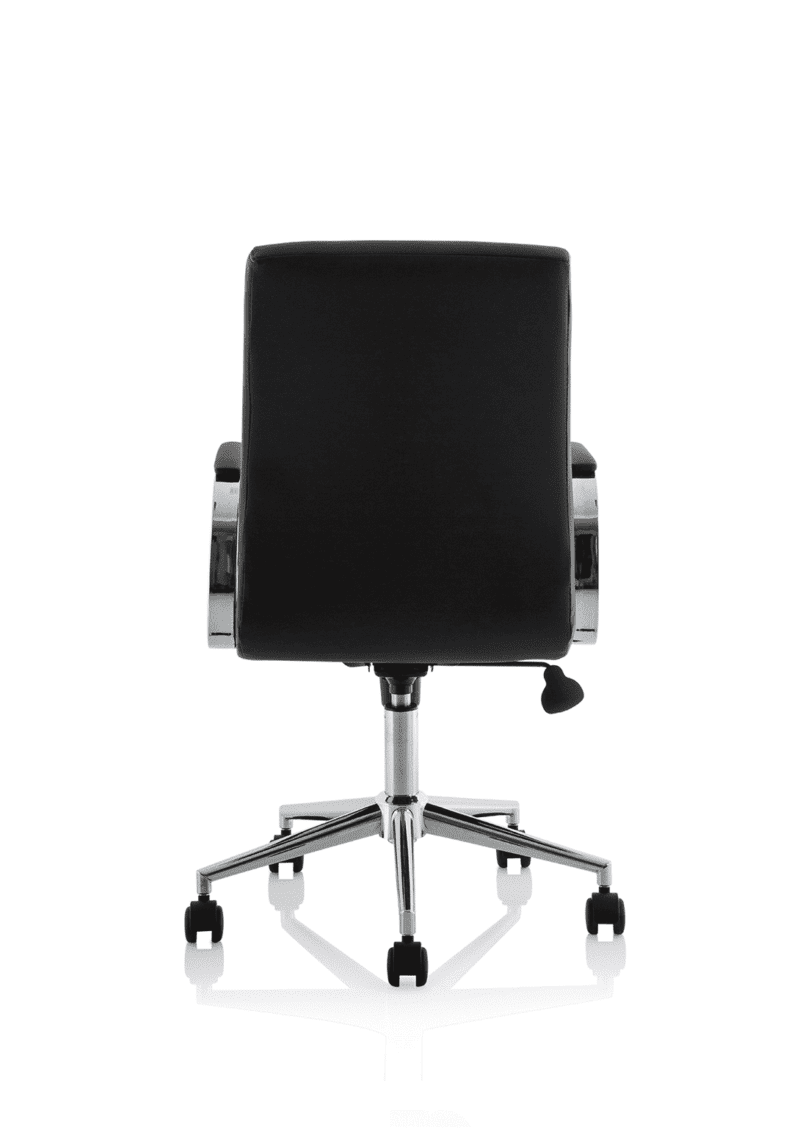 Ezra Medium Back Leather Executive Office Chair with Arms - Image 6