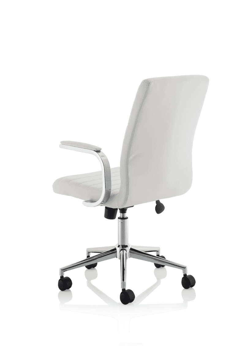 Ezra Medium Back Leather Executive Office Chair with Arms - Image 13