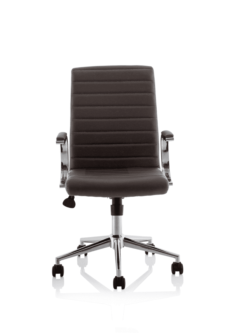 Ezra Medium Back Leather Executive Office Chair with Arms - Image 17