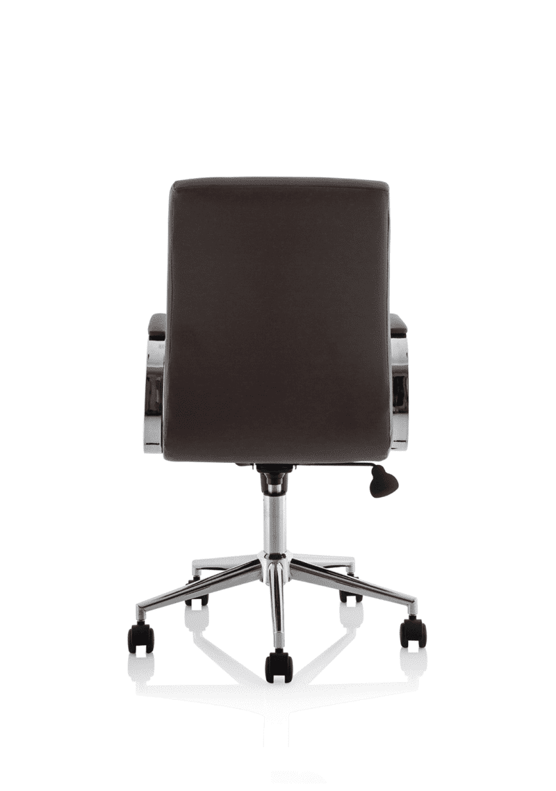 Ezra Medium Back Leather Executive Office Chair with Arms - Image 21