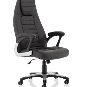 Metropolis High Back Black Leather Executive Office Chair