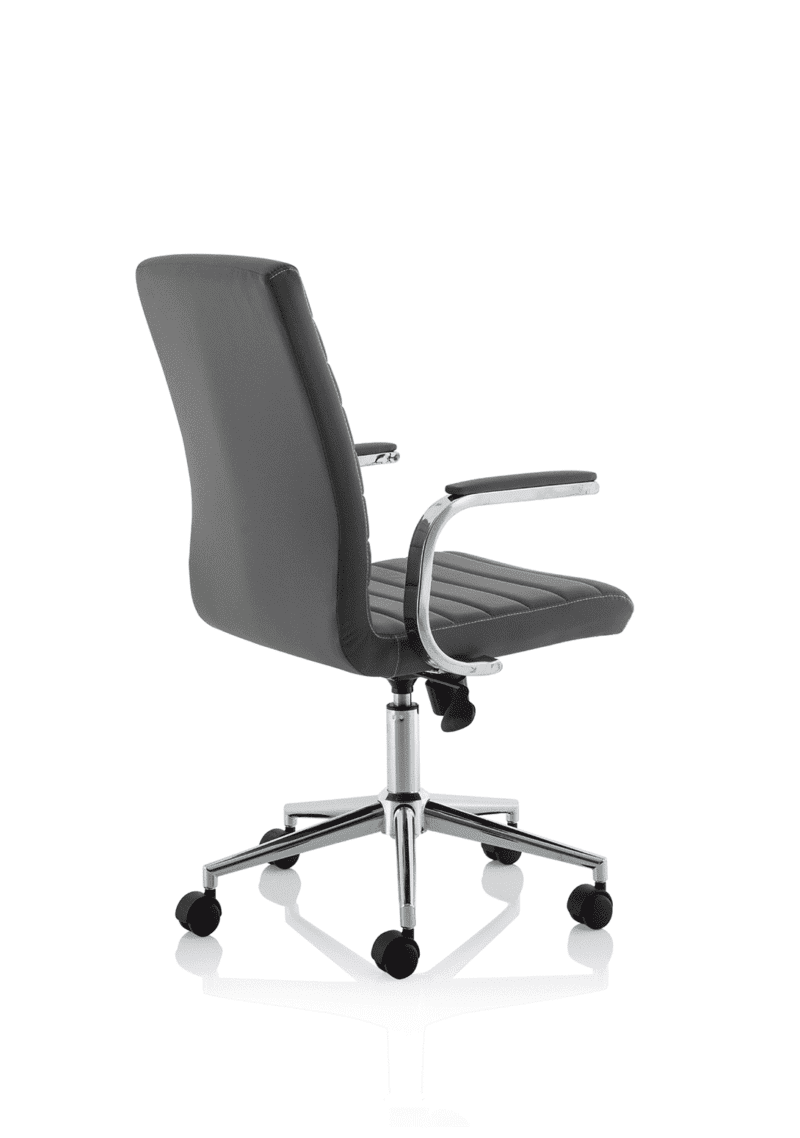Ezra Medium Back Leather Executive Office Chair with Arms - Image 30