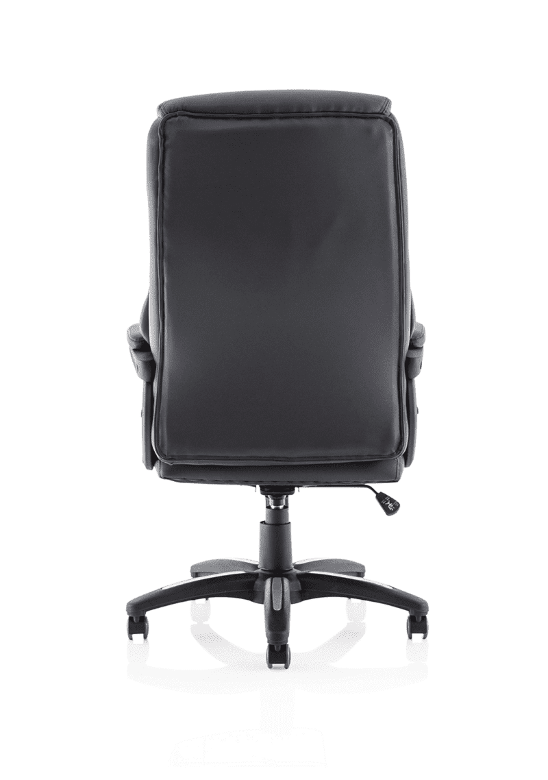 Stratford High Back Executive Black Leather Office Chair with Arms - Image 6