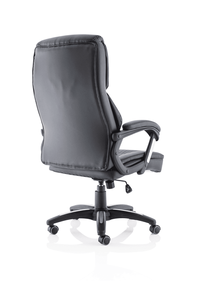 Stratford High Back Executive Black Leather Office Chair with Arms - Image 7