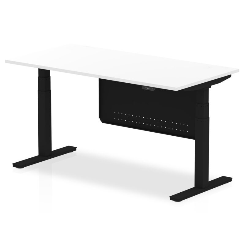 Air Height Adjustable Desk without Cable Ports with Steel Modesty Panel - Image 74