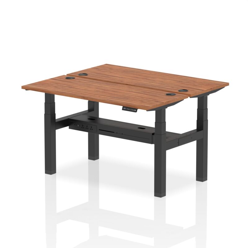 Air Back-to-Back Slimline Height Adjustable Bench Desk - 2 Person - Image 31