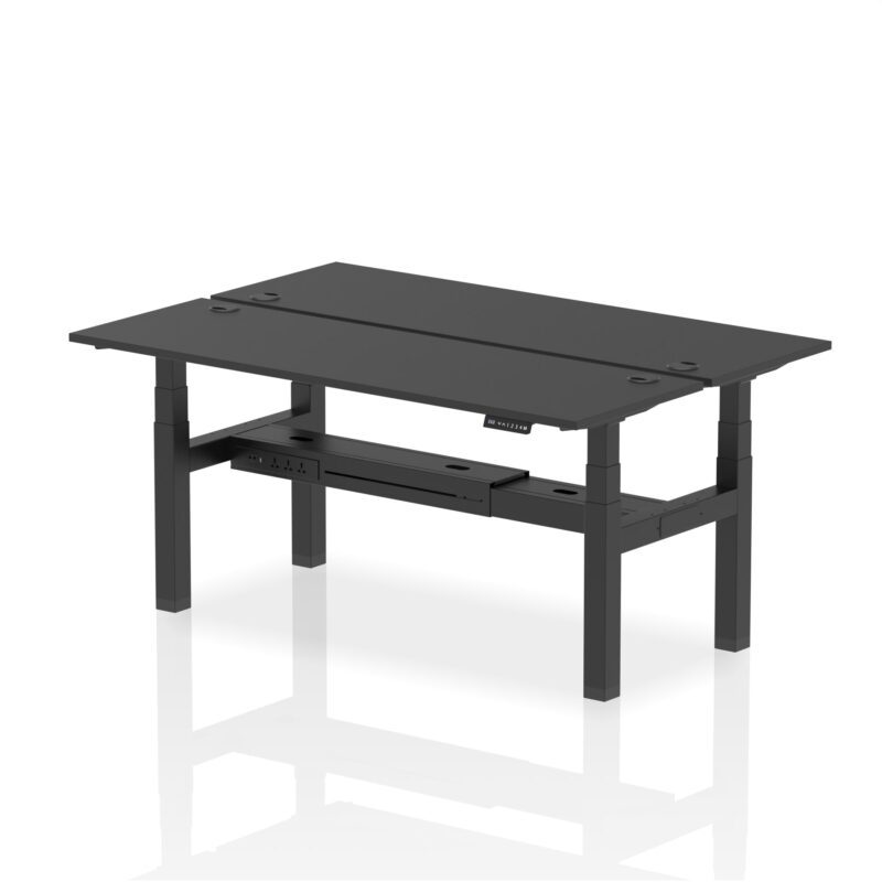 Air Back-to-Back Slimline Height Adjustable Bench Desk - 2 Person - Image 82