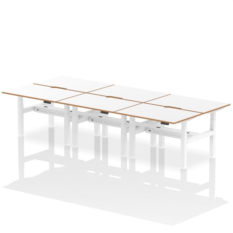 Oslo Air Back-to-Back Height Adjustable Bench Desk - Image 3