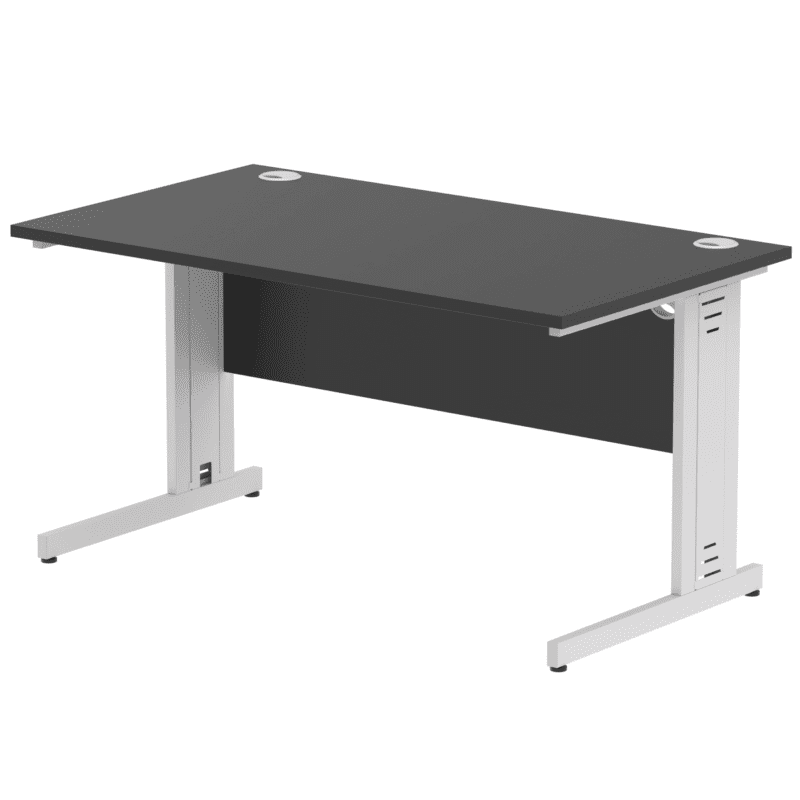 Impulse 1400mm Straight Desk Cable Managed Leg - Image 104