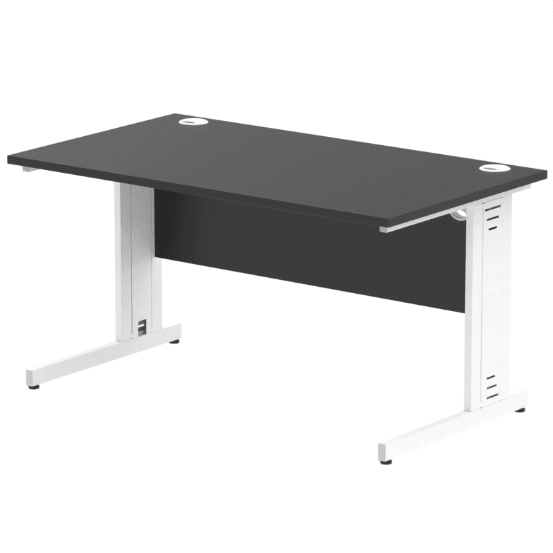 Impulse 1400mm Straight Desk Cable Managed Leg - Image 105