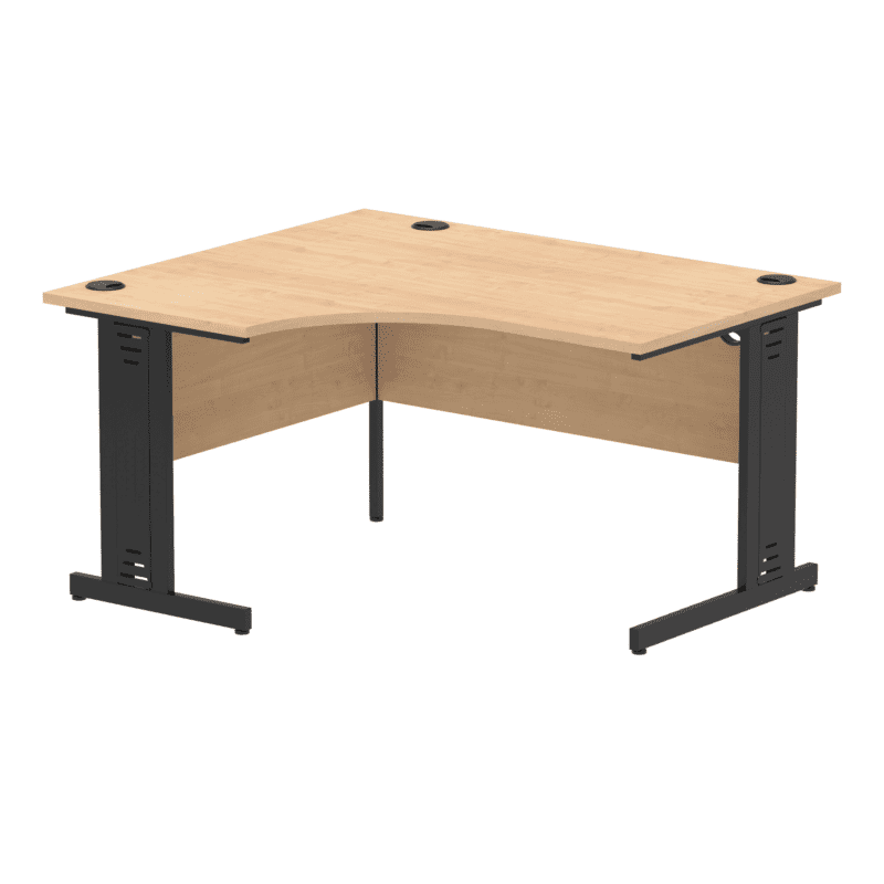 Impulse 1400mm Left Crescent Desk Cable Managed Leg - Image 15
