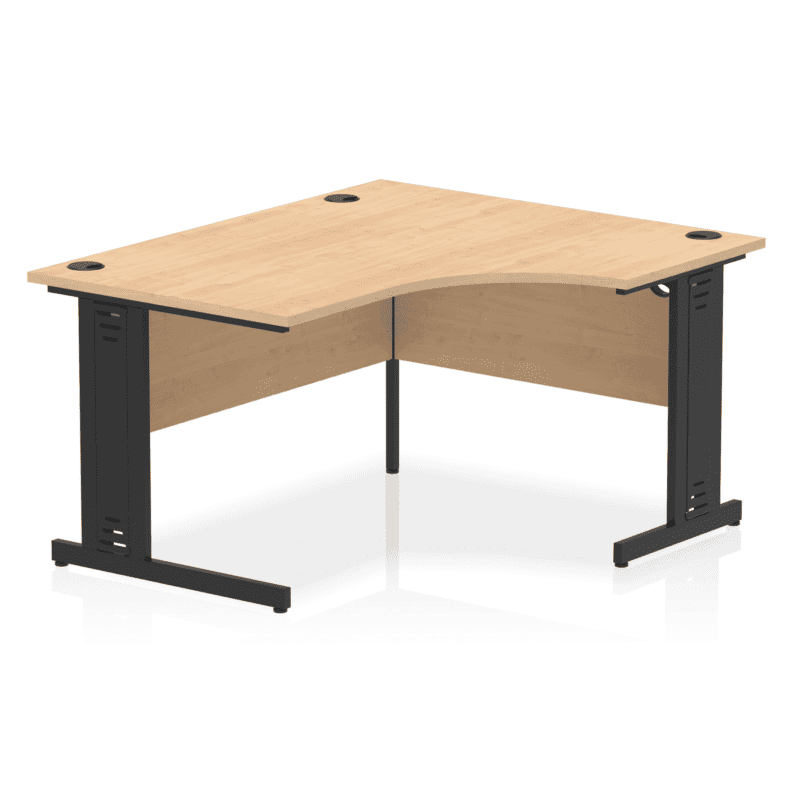 Impulse 1400mm Right Crescent Desk Cable Managed Leg - Image 15