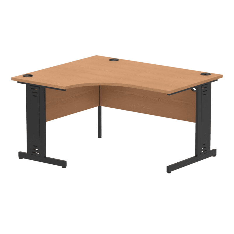 Impulse 1400mm Left Crescent Desk Cable Managed Leg - Image 16