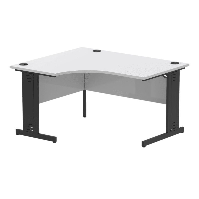 Impulse 1400mm Left Crescent Desk Cable Managed Leg - Image 18