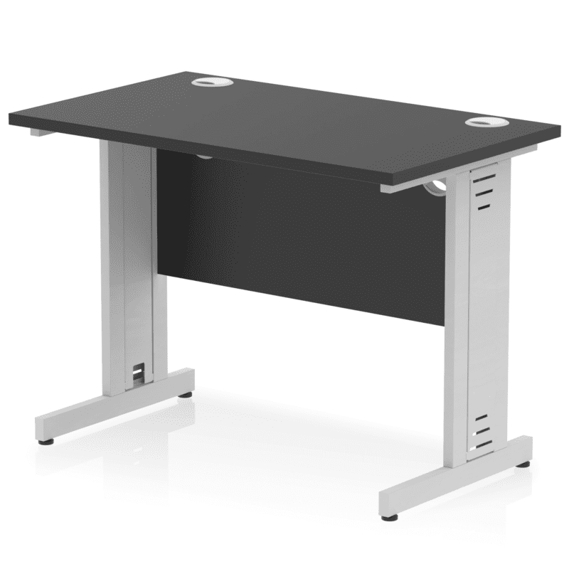 Impulse 1000mm Slimline Desk Cable Managed Leg - Image 14