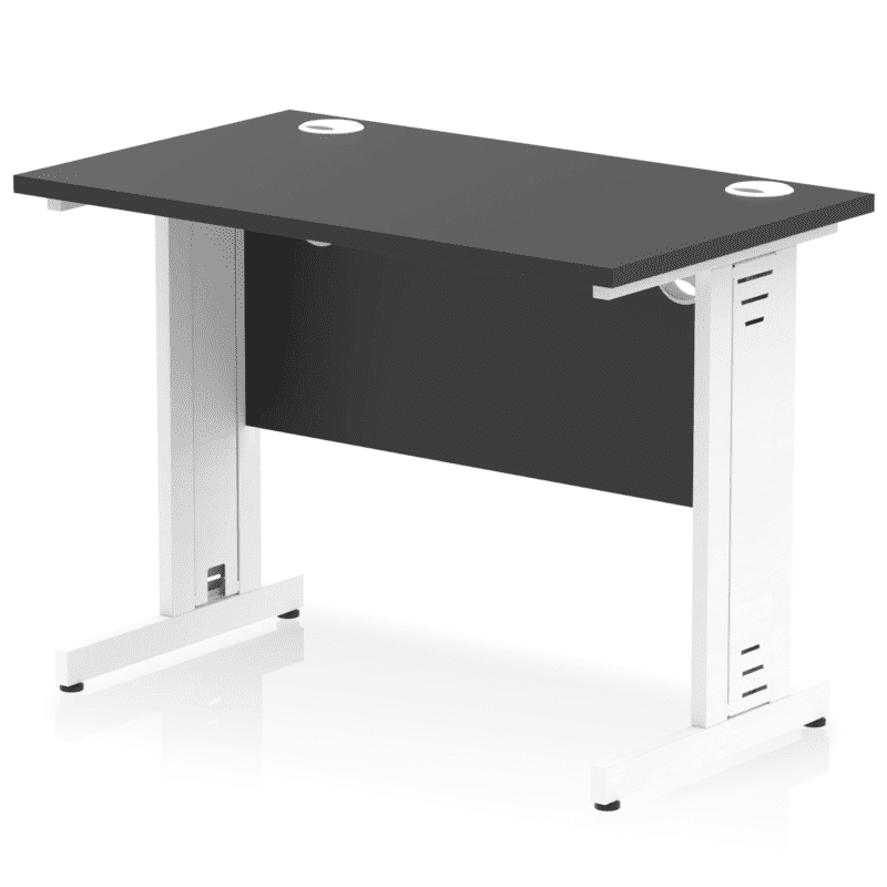 Impulse 1000mm Slimline Desk Cable Managed Leg - Image 15
