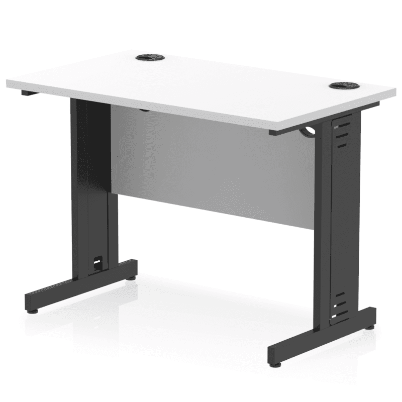 Impulse 1000mm Slimline Desk Cable Managed Leg - Image 22