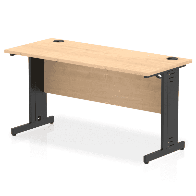Impulse 1400mm Slimline Desk Cable Managed Leg - Image 18