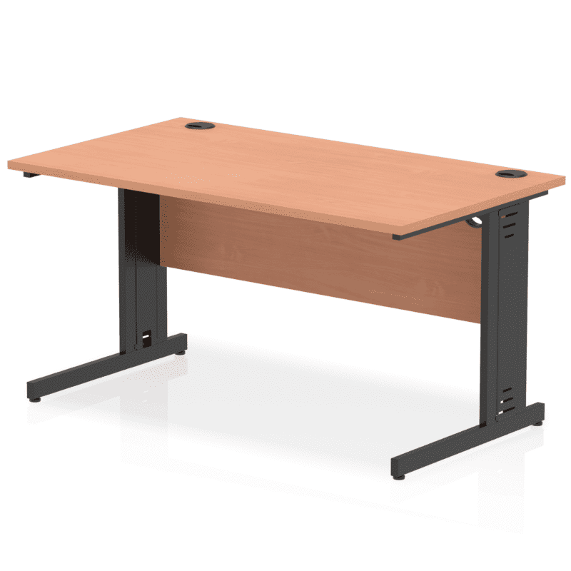 Impulse 1400mm Straight Desk Cable Managed Leg - Image 106
