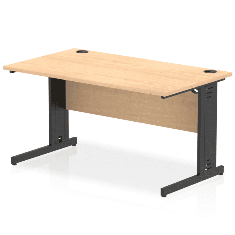 Impulse 1400mm Straight Desk Cable Managed Leg - Image 108