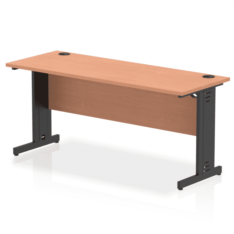 Impulse 1600mm Slimline Desk Cable Managed Leg - Image 16
