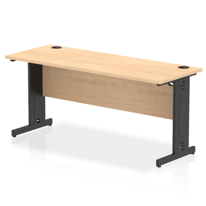 Impulse 1600mm Slimline Desk Cable Managed Leg - Image 18