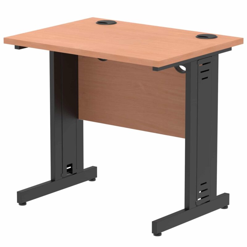 Impulse 800mm Slimline Desk Cable Managed Leg - Image 15