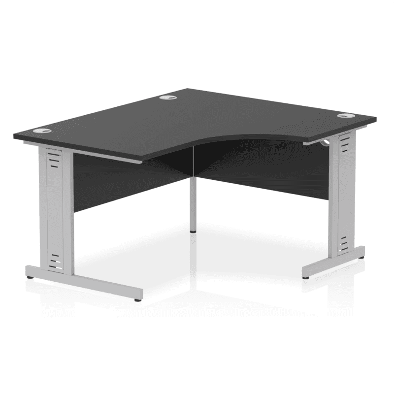 Impulse 1400mm Right Crescent Desk Cable Managed Leg - Image 19
